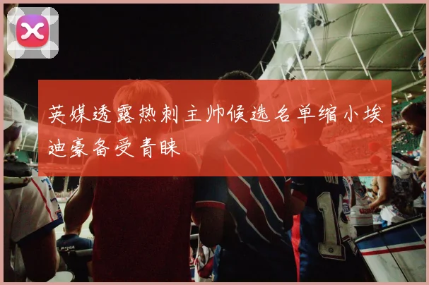 英媒透露热刺主帅候选名单缩小埃迪豪备受青睐